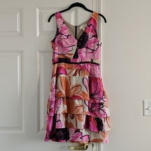 Moulinette Soeurs Anthropologie Floral Silk Dress